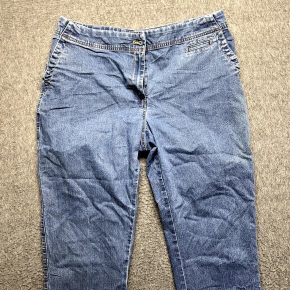 ERIKA Women’s Jeans Size 14 Blue Straight Leg Stretch Waist Comfort Fit - Picture 3 of 16